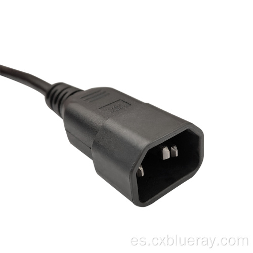 1.8 3 metros Euro Schuko 3 pin Cable AC Cable de EU en ángulo recto IEC60320 C13 Cable de alimentación del conector de enchufe para computadora